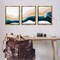Stupell Industries Fluid Peach Swirl 3pc Floater Framed Canvas Wall Art Set Design by JJ Design House, LLC.